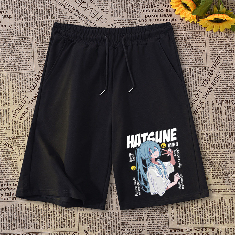 Summer Clothing Brands - 하츠네 미쿠 반바지 여름 남성 여성