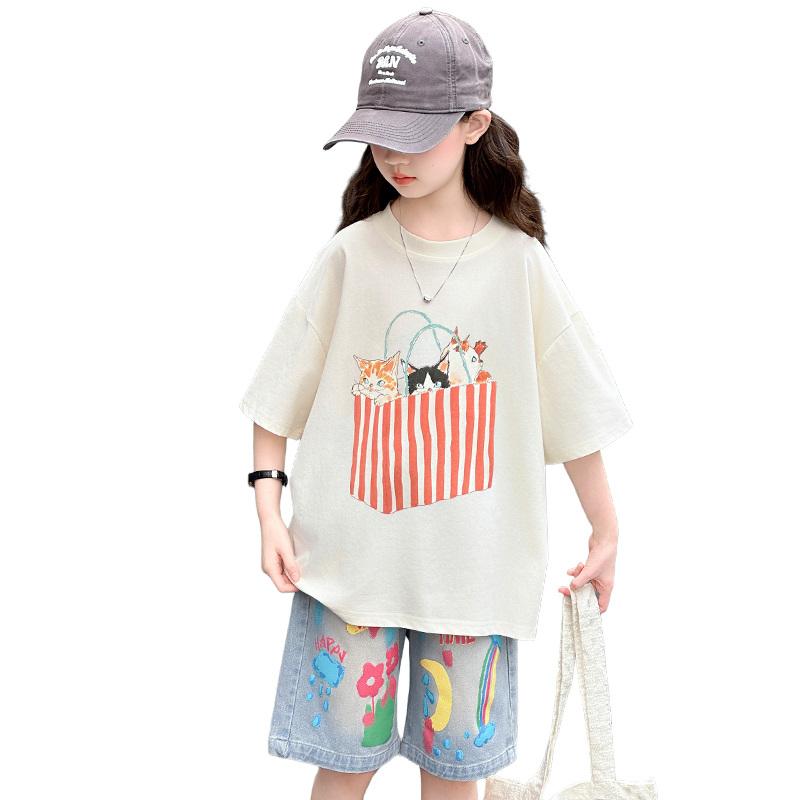 Summer Clothing Drawing - 십대 소녀 여름 상하의 세트, 드로잉