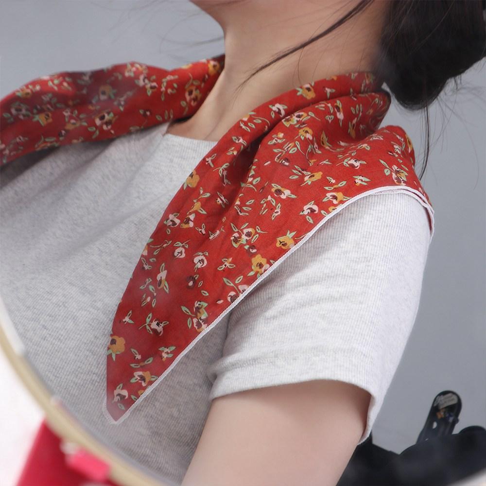랩스 넥커치프 프린팅 코디 의류 액세서리 작은 사각 스 - Summer Clothing Wraps 리뷰 및 가격