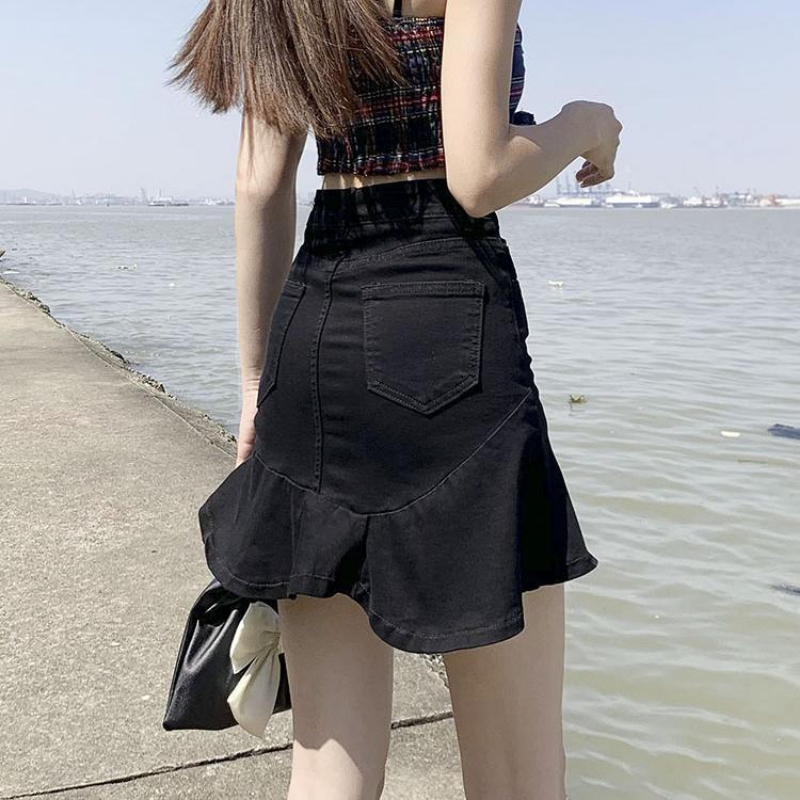 여성용 짧은 스커트 나이트 클럽 복장 스커트, 데님 인 - Summer Clothing Wraps 리뷰 및 가격