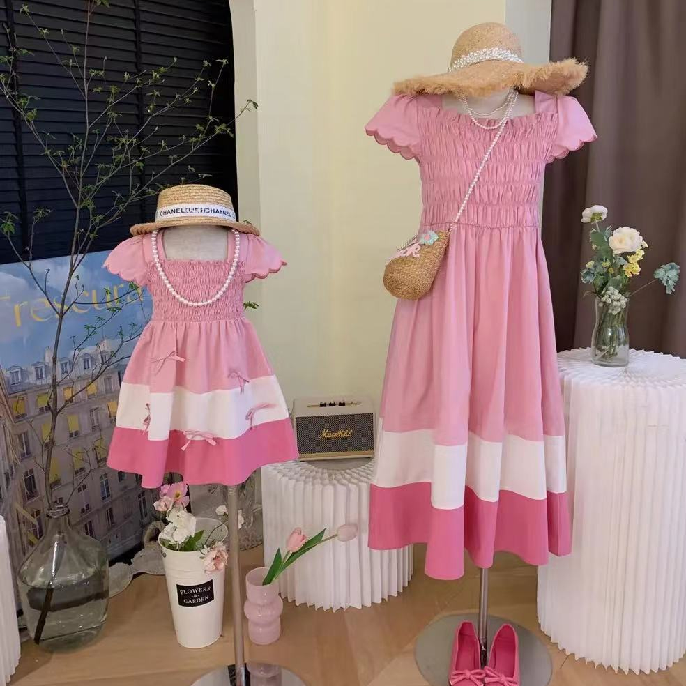 여성용 엄마와 딸 매칭 스모크 원피스, 휴일 어머니 아 - Summer Clothing Baby Girl 리뷰 및 가격