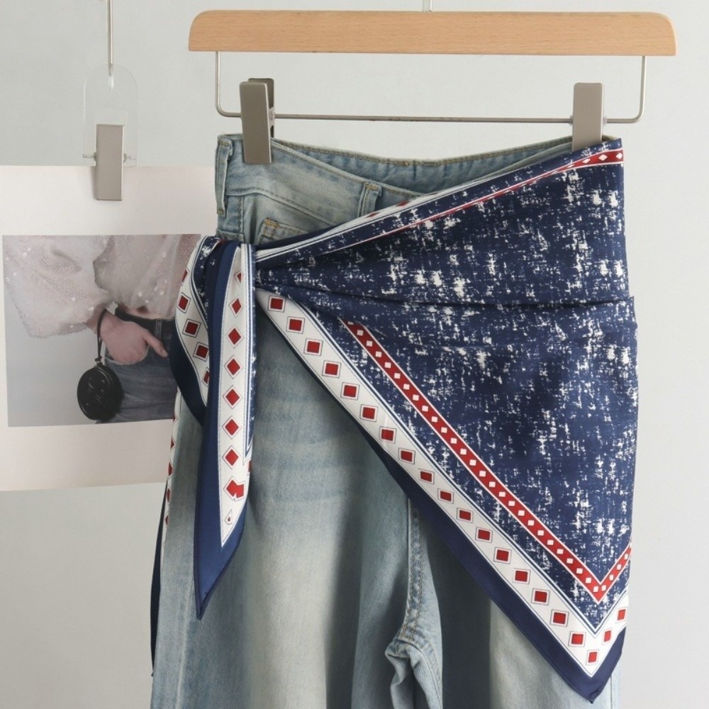 새로운 새틴 여성 스카프 타이 염색 레트로 스카프 벨트 - Summer Clothing Wraps 리뷰 및 가격