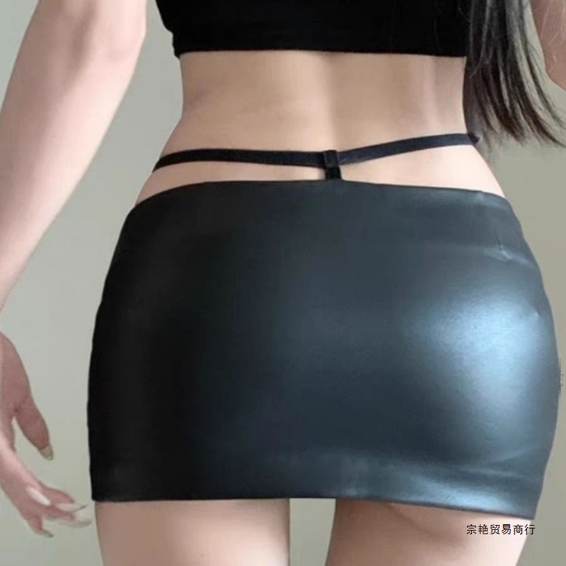 한국 패션 섹시한 여성 유혹 PU 랩 스커트 미니 힙  - Summer Clothing Wraps 리뷰 및 가격