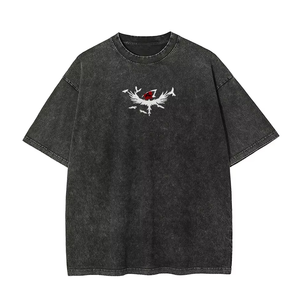 나루토 이타치 우치하 브랜드 빈티지 워싱 티셔츠 남녀공 - Summer Clothing Brands 리뷰 및 가격